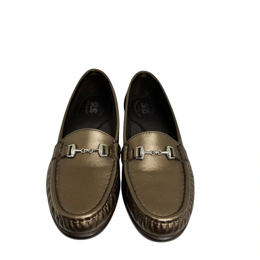SAS Metro M Bronze Horse-bit  Loafers size 7-1/2 N
